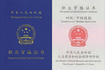 中级职业技能证书
